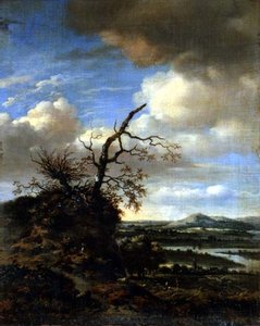 Vidsträckt flodlandskap c.1665/1670