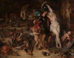 The Return from War: Mars Disarmed by Venus, c.1610-2