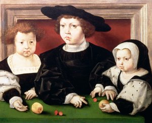 Barn till kung Christian II av Danmark, Norge och Sverige (1481-1559); John, Christina och Dorothea