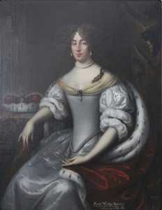 Porträtt av Dorothea av Brandenburg, född von Schleswig-Holstein-Sonderburg-Glücksburg (1636-1689) av Jan de Baen