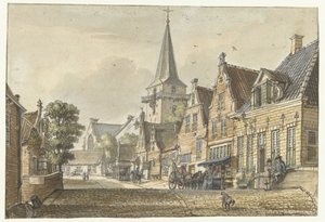 Utsikt i byn Harmelen av Jan de Beijer