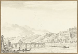 Utsikt över staden och slottet i Namur av Jan de Beijer
