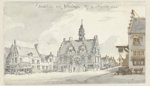 Utsikt över stadshuset i IJsselstein av Jan de Beijer