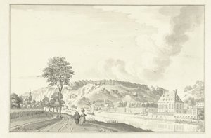 Daff Castle, längs Meuse, ovanför Namur av Jan de Beijer