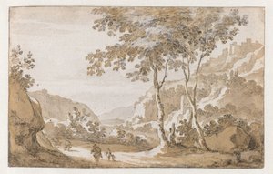 Albano sett från väst av Jan de Bisschop (attributed to)