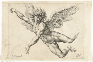 Studera för en naken, flygande ängel Paradigms graphics variorum artificum (serietitel)