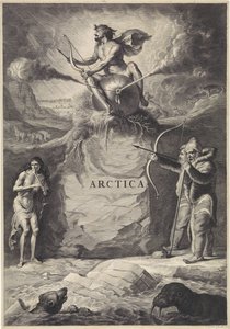 Arktiskt landskap Arctica (titel på objekt) av Jan de Visscher (rejected attribution)