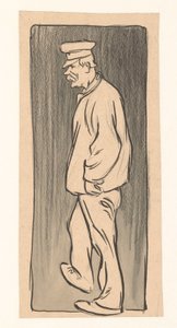 Manlig figur av Jan de Waardt