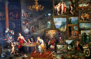 Allegori över syn och lukt, c1590-1625 av Jan the Elder Brueghel