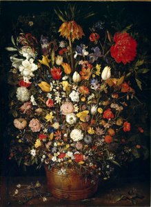 Stor bukett blommor Målning av Jan Brueghel den äldre kallar Bruegel of Velvet (Bruegel eller Brueghel av Jan the Elder Brueghel