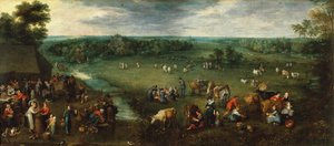 Bondens liv, ca 1621 (olja på duk) av Jan the Elder Brueghel