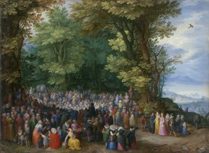 Bergspredikan av Jan the Elder Brueghel