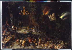 Elden av Brueghel Jan I (1568-1625) 1621 (olja på duk) av Jan the Elder Brueghel