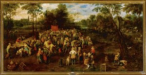 Bröllopsbankett ... (målning på duk) av Jan the Elder Brueghel