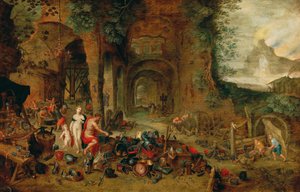 Venus i Vulcans smedja av Jan the Younger (workshop) Brueghel