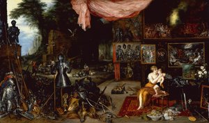 The Five Senses, Touch (olja på panel)