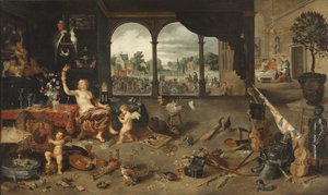Människolivets fåfänga, 1631 av Jan Brueghel the Younger