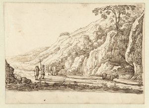 Landskap med herdar och kor av Jan van Almeloveen