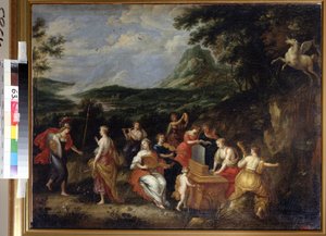 Pallas Athena och Muses av Jan van Balen