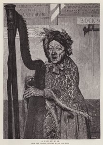 En fallen stjärna (litho) av Jan van Beers