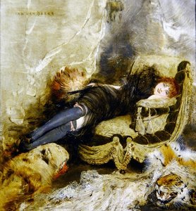 The Courtesan, ca 1990 (olja på panel)
