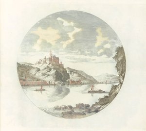 Utsikt över Rheinfels slott vid Rhen