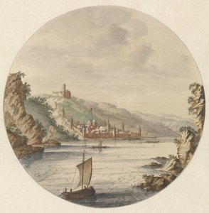 Utsikt över staden Bacharach