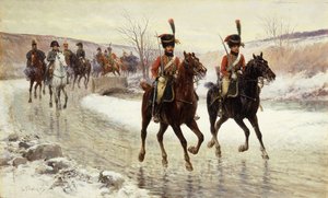 Napoleon och hans eskort,