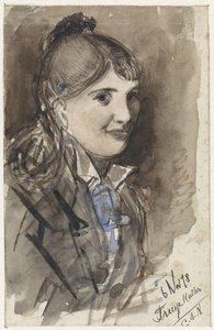 Porträtt av Treesje Muller av Jan van Essen
