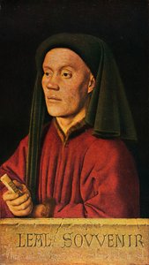 Porträtt av en man Léal Souvenir, 1432, 1909 av Jan van Eyck