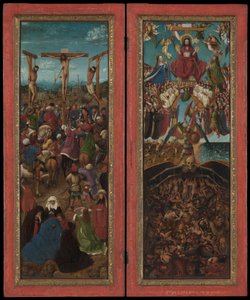 Korsfästelsen, den sista domen, ca. 1440-41. av Jan van Eyck