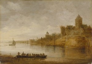 Nijmegens medeltida murar av Jan van Goyen