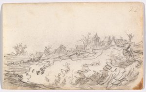 By på solig sluttning av Jan van Goyen