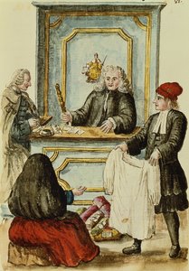 En auktion (wc på papper) av Jan van Grevenbroeck