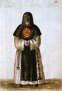Kläder från Guds namns brödraskap (penna & bläck och wc på papper) av Jan van Grevenbroeck