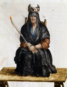 Sorceress, illustration från kostymer av venetianare i nästan alla åldrar, flitigt samlad och målad på 1700-talet, Giovanni di Grevembroch (1731-1807) av Jan van Grevenbroeck