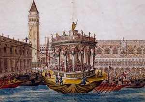 Världsteater, turnering i Venedig av Brotherhood of Knights of Garter av Jan van Grevenbroeck
