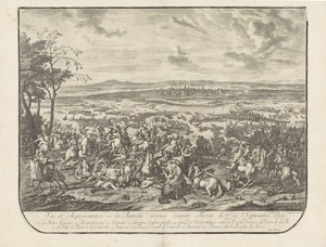 Ontzet van Turijn, 1706 Vy och representation av slaget framför Turin den 7 september 1706 (titel på objektet) av Jan van Huchtenburg