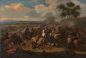 Slaget vid Boyne, Irland, mellan Kings James II och William III, 12 juli 1690
