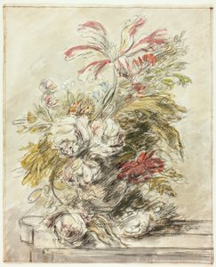 Ett blomstycke av Jan van Huysum