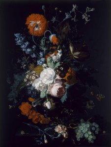 Stilleben med blommor och frukt av Jan van Huysum
