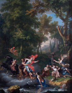 The Rape of Proserpina (olja på ekpanel) av Jan van Huysum