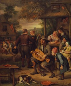 Hurdy Guerdy-spelaren av Jan van Kessel