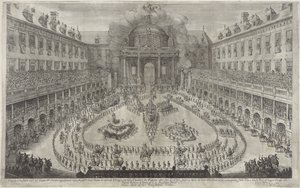 Karusell i Hofburg i Wien Balett till häst i samband med bröllopet mellan kejsar Leopold I och Margareta Theresia av Spanien (serietitel)
