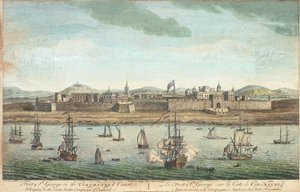 "Fort Saint George på Coromandelkusten av Jan van Ryne