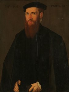 Porträtt av Willem van Lokhorst (1514-64) av Jan van Scorel (copy after)