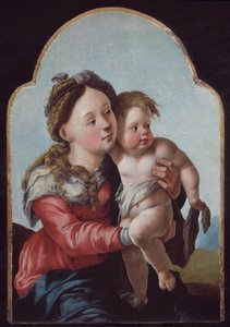 Madonna med barn av Jan van Scorel