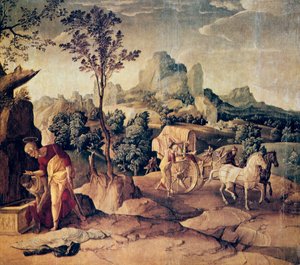 Aposteln Filip döper eunucken, 1500-talet.