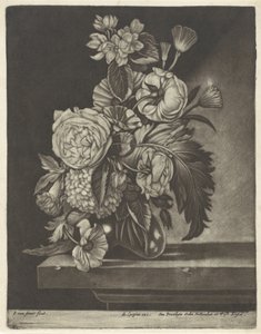 Blommor i en glasvas