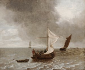 Segelbåtar i en bris